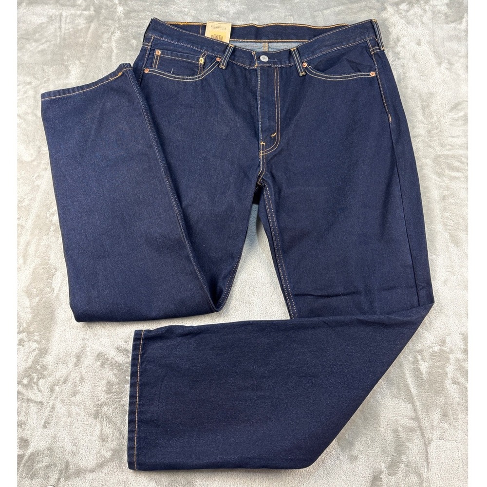 Levi's Jeans Mens 36x30 514 Straight Indigo Dark Wash Denim NEW
